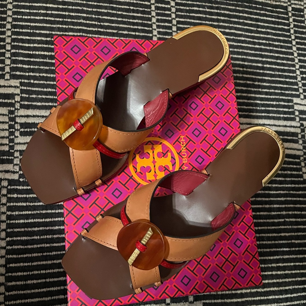 Tory Burch Heeled Mule Sandal